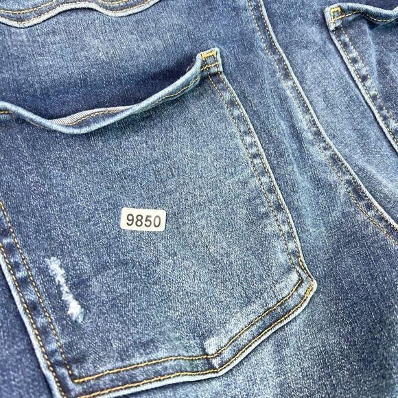 Spanx by Sara Blakely Jeans Womens Large Blue Dark-Wash Mid-Rise Skinny Fit - Picture 12 of 12